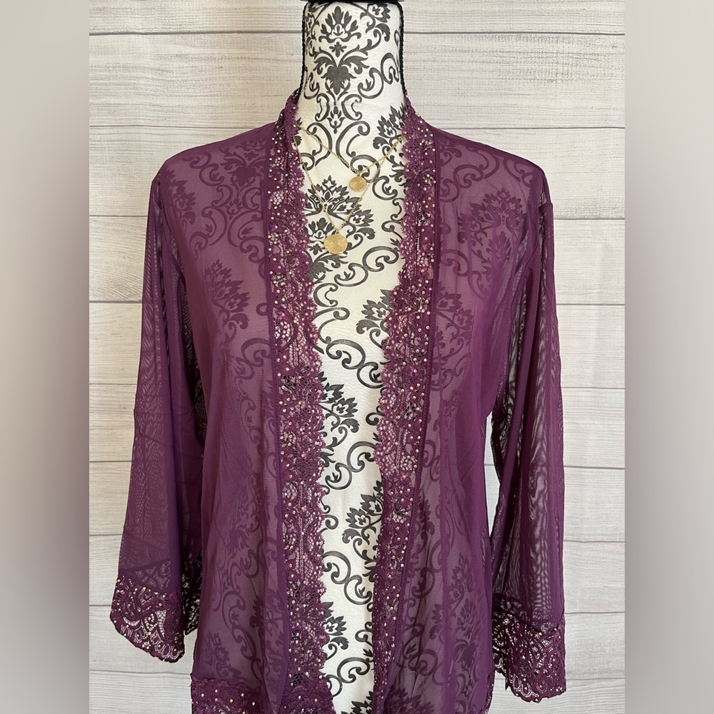 Candyland | NWT Violet Crystal Kimono - Picture 3 of 7